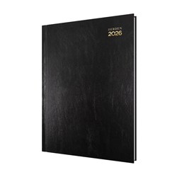 Debden Kyoto Diary Day To A Page A4 Black 2025