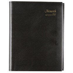 Cumberland Norwich Diary 2 Days To A Page A5 Black