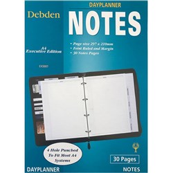 Debden Dayplanner Refill Notes A4