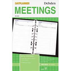 Debden Dayplanner Refill Desk Meetings 216X140mm