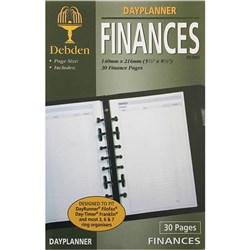 Debden Dayplanner Refill Desk Finances 216X140mm