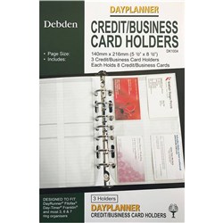 Debden Dayplanner Refill Desk Credit Card Holder 216X140mm