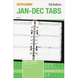 Debden Dayplanner Refill Desk Jan-Dec Tabs 216X140mm