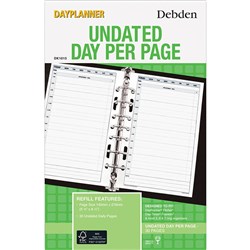 Debden Dayplanner Refill Undated Desk 216X140mm Day To Page
