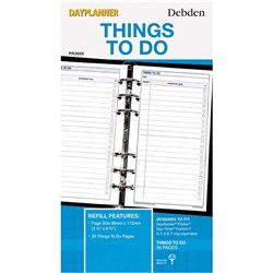 Debden Dayplanner Refill Personal Things To Do 96X172mm