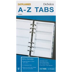 Debden Dayplanner Refill Personal A-Z Tabs 96X172mm