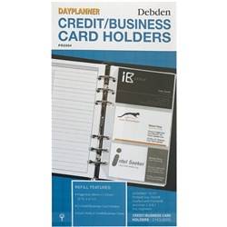 Debden Dayplanner Refill Personal Credit Card Holder 96X172mm