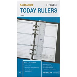 Debden Dayplanner Refill Personal Today Ruler 96X172mm Pack Of 2