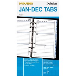 Debden Dayplanner Refill Personal Jan-Dec Tabs  96X175mm