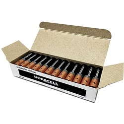 Duracell Coppertop Alkaline Battery Siz AAA Bulk Pack of 24