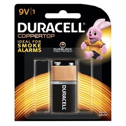 Duracell Coppertop Battery 9V Carded