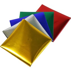 Kinder Squares Foil 125mm 85gsm Assorted Pack of 100