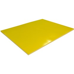 Rainbow Surface Board 510x640mm 290gsm Double Sided Yellow Pack of 20