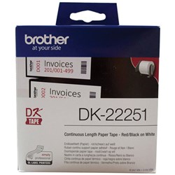 Brother DK-22251 Continuous Paper Label Roll 62mmx15.24m
