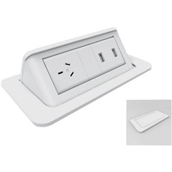 Rapid Indesk Module Pop Up 1 GPO + 2 USB