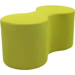 Lava Lounge Breakout Ottoman Modular Double Shape Green