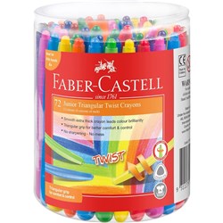 Faber-Castell Twist Colour Crayons Assorted Class Pack of 72