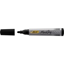 Bic 2000 Marking Permanent Markers Bullet 1.7mm Black Pack of 12