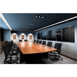 Visionchart Lumiere Glass Board 1800 x 1200mm Black