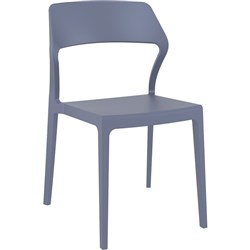 Snow Hospitality Dining Chair Heavy Duty Indoor/Outdoor Use Antracite Polypropylene