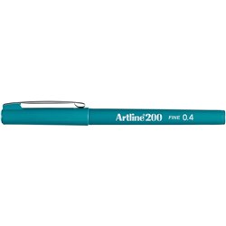 Artline 200 Fineliner Pen 0.4mm Dark Green Pack Of 12