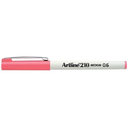 Artline 210 Fineliner Pen 0.6mm Pink Pack Of 12