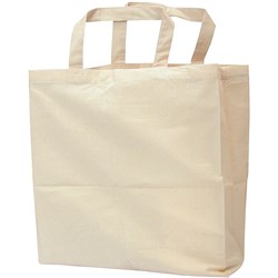 Zart Calico Bag With Handles 35x45cm Beige Pack of 10
