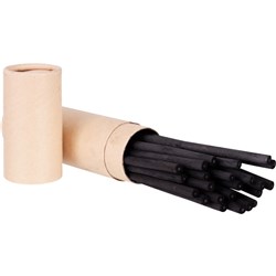 Basics CSSC Charcoal Natural Willow Sticks 6mm Black Pack of 25