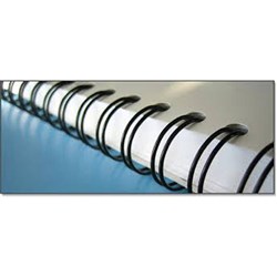 Gold Sovereign Binding Wires 23 Loop 2:1 Pitch 9mm Black Pack of 100