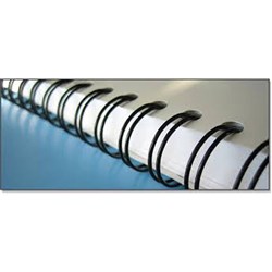 Gold Sovereign Binding Wires 34 Loop 3:1 Pitch 16mm Black Pack of 100