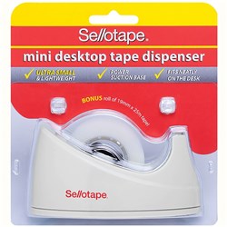 Sellotape Mini Desktop Tape Dispenser Assorted