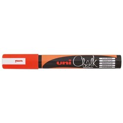 UNI Chalk Marker, Fluro Orange Bullet Point, 1.8-2.5mm