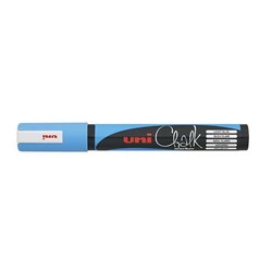 UNI Chalk Marker, Light Blue Bullet Point, 1.8-2.5mm