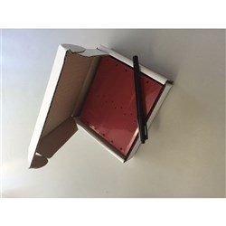 Rediform KRV98 Key Tag Vinyl Red Service Tag Box 1000 140mm x 20mm