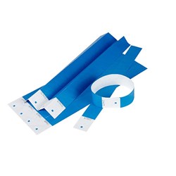 REXEL ID SERIAL NUMBER WRIST BAND BLUE PACK OF 10