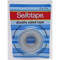 SELLOTAPE DOUBLE SIDED TAPE 12MM x 10M ROLL
