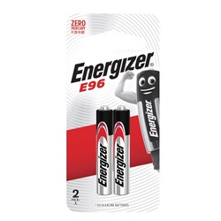 ENERGIZER AAAA 1,5 V BATTERIES Pack of 2 E96BP-2