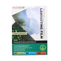RAZORLINE LAMINATING A3 Pouch 80 Micron PKT100