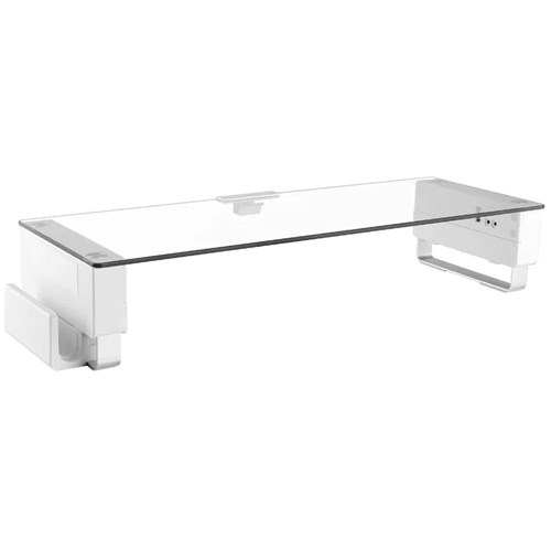 Chairs & Accessories - Ergovida Glass Top Monitor Riser with USB and AV ...